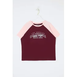 Trendyol Curve Ženska majica Tbbss23Bf00014, Bordo