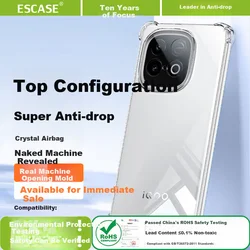 Escase Maska za mobilni telefon Vivo iQOO Z10 Turbo+ / Vivo iQOO Z10 Turbo Pro, Providna