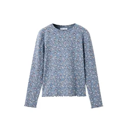 MANGO KIDS Majica RIBAOP opal/čokolada/bela