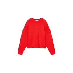 Pull&Bear Pulover živo rdeča
