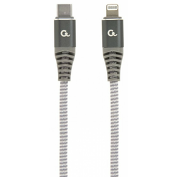 GEMBIRD CC-USB2B-CM8PM-1.5M Gembird Premium cotton braided USB Type-C to 8-pins charging & data cable, 1.5m