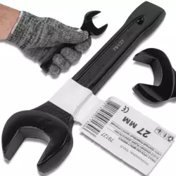 shumee FORCEKRAFT PLOŠČATI ODPRTI KLJUČ ZA RISANJE 27 mm 180 mm Cr-Mo