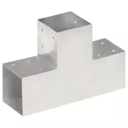 Vidaxl vidaXL T-spoj iz pocinkane kovine 101 x 101 mm