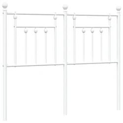 Vidaxl Kovinsko nadomestno vzglavje belo 120 cm