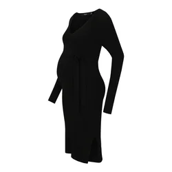 Vero Moda Maternity Pletena obleka VMMSaba črna