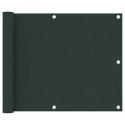 Vidaxl vidaXL Balkonska pregrada temno zelena 75x400 cm oksfordsko blago