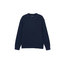 Pull&Bear Pulover temno modra