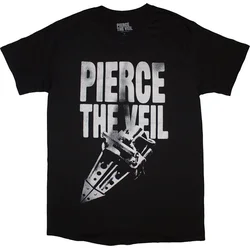 Pierce The Veil Majica Large Text Unisex Black L
