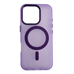 Silikonska futrola Magsafe FLURO COLOR Iphone 16 PRO MAX LJUBIČASTA