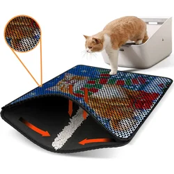 Aberto Design Prostorika za toalet za mačke Nrszn0176, 45 x 60 cm, Šarena