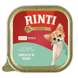 RINTI Pašteta za male odrasle pse Gold Mini, Govedina i jelen, 100g