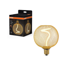 LED prigušiva sijalica DECOR FILAMENT G125 E27/3,5W/230V 1800K zlatna - Osram