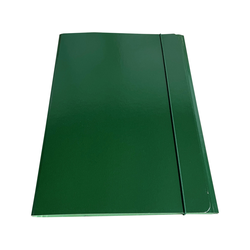 Fascikl s gumicom kartonski 26x35cm zeleni