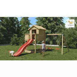 Set GALAXY S s 2 ljuljačke – drveno dječje igralište