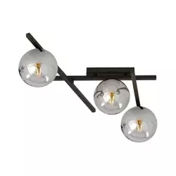 Plafonsko svetlo SMART 3xE14/10W/230V crno/sivo