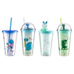 Takk lavine čaše sa cevčicom plastične 450 ml miks ( 704043 )