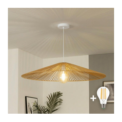 Brilagi - LED luster na sajli CERIA BOHO 1xE27/40W/230V O 90 cm braon