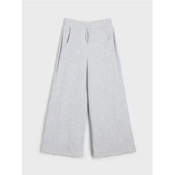 Sinsay - Trenerka wide leg pantalone sa dekorativnim šavovima - srednjesivo