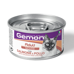 Monge Gemon konzerva za mačke Cat mousse - Losos i piletina 85g