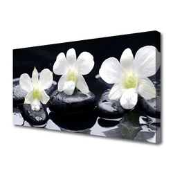 tulup.si Slika na platnu Orchid rastlin stones 140x70 cm