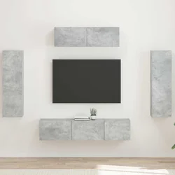 TV ormar 5 pcs Betonski sivi
