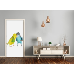 tulup.si Nalepka na vratih Budgies 95x205 cm