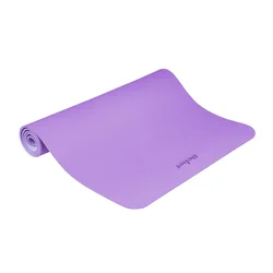 REBEL ACTIVE Strunjača prostirka za jogu, pilates i fitnes, 200x90 cm, debljina 1 cm, materijal TPE, ljubičasta boja, model RBA-3159-2PU