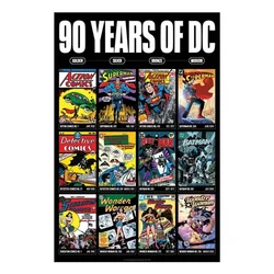 DC Comics art print 90 godina DC-ja, A3