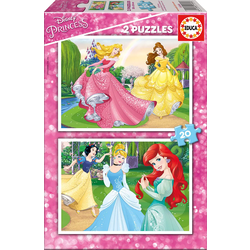 Otroške puzzle Disney Princeske Educa 2x20 delov