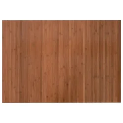 Vidaxl Preproga pravokotna rjava 70x100 cm bambus