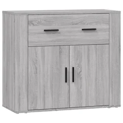 Komoda sivog hrasta sonome 80x33x70 cm od konstruiranog drva