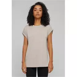 Womens T-shirt Modal Extended Shoulder - beige