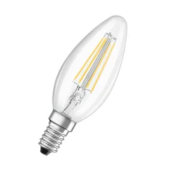 OSRAM Classic LED sveča E14 2,9W 2.700K, prozorna, z možnostjo zatemnitve - jasno