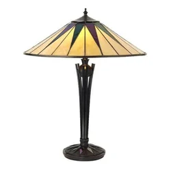 Endon 64045 - Stona lampa Tiffany DARK STAR 2xE27/60W/230V prečnik 49 cm