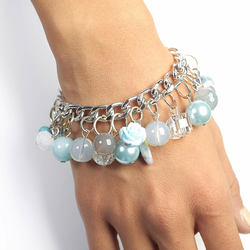 BRANIC JEWELRY Narukvica sa plavim kristalima Aqua