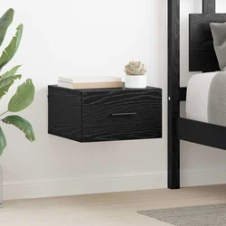 vidaXL Nočna omarica 2 pcs Črni hrast 35 x 35 x 20 cm Konstruiran les