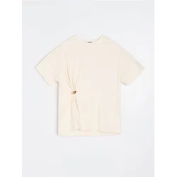 Sinsay - Bluza sa dodatkom viskoze - nude