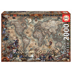 Puzzle Pirates Map Educa 2000 delov in Fix lepilo od 11 leta
