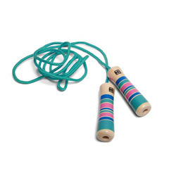 BS Toys Skakalica z lesene ročico - turkizna