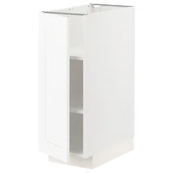 METOD Podni element s policama, bela Enköping/bela im. drveta, 30x60 cm