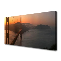 tulup.si Slika na platnu Bridge arhitektura 140x70 cm