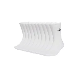 Nogavice adidas  Essentials Cushioned Crew Sock 10 Pack White  KXXL