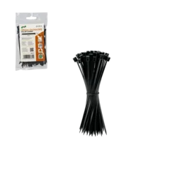 CHOMIK SET 100 LEPILNIH TRAKOV 2,5 x 100 MM ČRNI