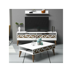 Hanah Home Set namestaja za dnevnu sobu Line - bela
