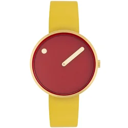 Picto 34097-6114G Unisex Cinnamon Red 34mm 5ATM