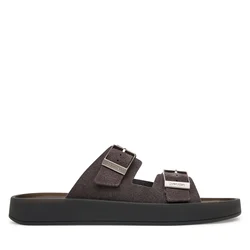 Natikači Calvin Klein Ergon Double Bar Sandal Su HM0HM02094 Rjava
