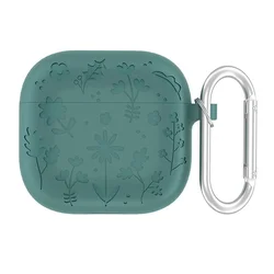 Zaštitna futrola Flower za AirPods 3, Zelena