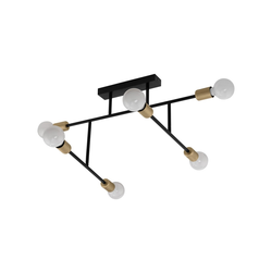 Eglo 79356 - Plafonski luster BELSIANA 6xE27/40W/230V