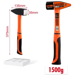 KMT Čekić za montažu, Plastična drška, 1.5kg