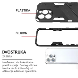 Maska Bibercas za iPhone 15 Pro Max, Crna